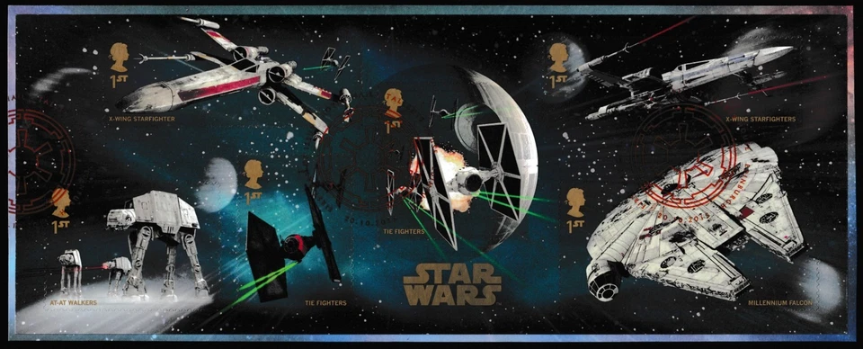 GB 2015 Star Wars miniature sheet SG MS3770 fine used on piece - Image 1 of 1