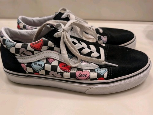 Sneakers basse Vans Candy Hearts tela ragazza classiche junior taglia 6 Oldol