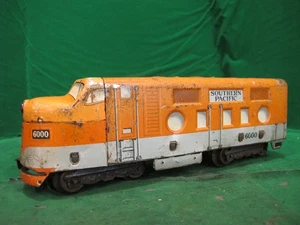MARX O GAUGE POSTWAR SOUTHERN PACIFIC LINES 6000 UNPOWERED F3 DUMMY A UNIT - Picture 1 of 13