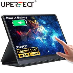 USteam G16 | 15.6" Touchscreen Monitor FHD USB C Laptop Monitor Travel Battery - Picture 1 of 12