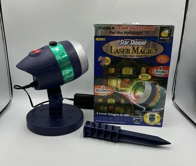 Star Shower Laser Magic Light Show Projector 6 Images, 4 Christmas 2 Halloween - Image 1 of 4