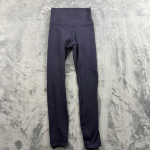 Lululemon Damenhose 4 blau marineblau Align hoher Bund 25" sportliche Fitness-Leggings - Bild 1 von 5