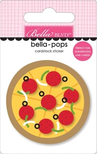 6 Pack - Teen Vibe Carson Bella-Pops 3D Stickers-Pizza Party - 5A002BMY-1GF5C - Bild 1 von 1