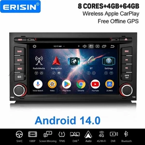 Android 14 DAB+ Autoradio Navi CarPlay 64GB WLAN DVD SWC Für SEAT LEON 2013-2018 - Bild 1 von 24