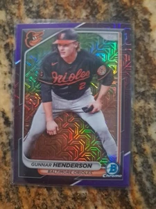 2024 Bowman Chrome - Gunnar Henderson Purple Mojo Refractor #/250 - Bild 1 von 2