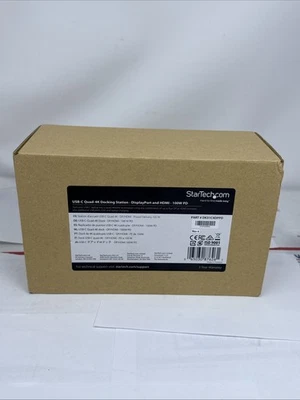 Док-станция StarTech DK31C4DPPD серая USB-C Quad-4k DisplayPort и HDMI 100 Вт - Изображение 1 из 3