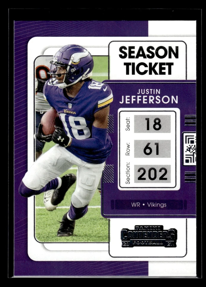 Justin Jefferson 2021 Panini Contenders #63 Minnesota Vikings - Image 1 of 1