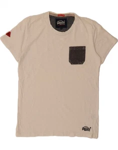 SUPERDRY Mens T-Shirt Top Large White Cotton OX03 - Picture 1 of 3