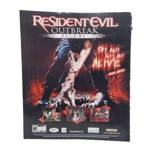 Resident Evil Outbreak File #2 2005 revista impresión anuncio póster arte oficial - Imagen 1 de 1