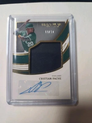 2022 Panini Immaculate Jumbo Jacket Signatures /49 Cristian Pache #JJS-CP Auto - Image 1 of 3