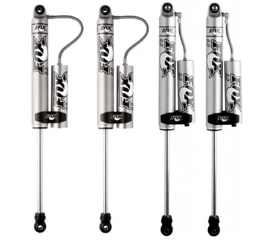 Fox Shox Front & Rear Reservoir Shocks for 84-06 Wrangler TJ Cherokee XJ Set Foto 1 de 4