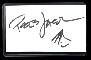 Carte PETER JASON d.2025 Acteur, Jeu Vidéo, Publicité TV, Film, Film SIGNÉE / AUTO 3x5 - Photo 1/1