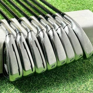 Lefty TaylorMade M2 2017 iron Set 5I-9I.Pw.Aw.Sw 8 Pcs Shaft TM7-217 Flex R Used - Picture 1 of 9