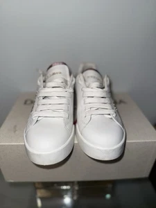 Dolce & Gabbana Portofino Sneaker aus Nappaleder Kalbsleder mit Schriftzug - Bild 1 von 5