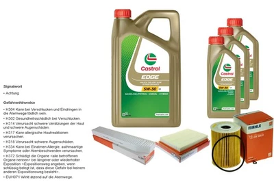 Mahle Inspección Set 8L Castrol Edge 5W-30 C3 Para Jeep Commander 3.0 CRD - Imagen 1 de 4
