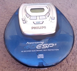 REPRODUCTOR DE CD PORTÁTIL PHILIPS AZ9103/17 40SEC ESP PROBADO FUNCIONANDO Y2K - Imagen 1 de 3