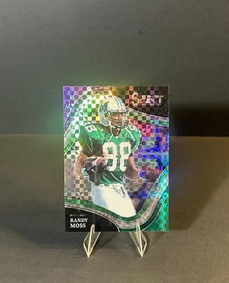 Randy Moss 2022 Select Field Level Purple Green Squares Prizm #162 SP #56/75 HOF - Image 1 of 2