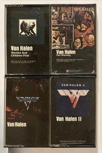 Van Halen Cassette Tape Lot Self-Titled II Women and Children First Fair Warning - Picture 1 of 4