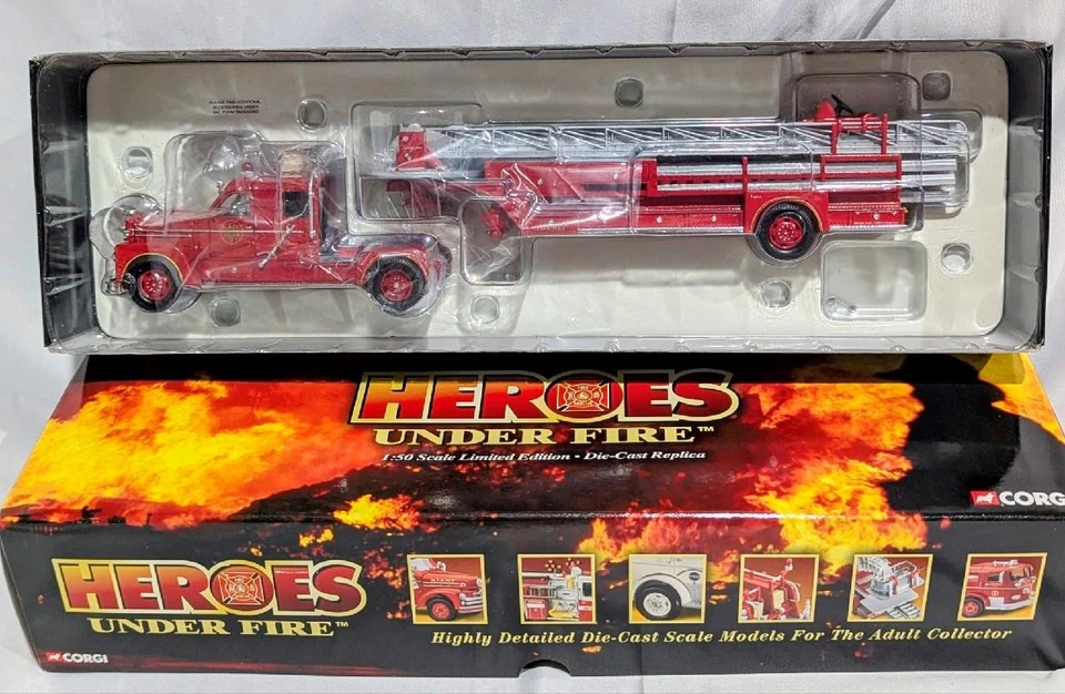 Corgi Heroes 1:50 Columbus Ohio 70th Anniversary Aerial Ladder Fire Truck 52511 - Image 1 of 1