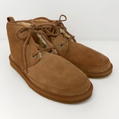 Мужские ботинки LL Bean размер 12 Wicked Good желтовато-коричневые замшевые с овечьей подкладкой с 3 отверстиями на шнуровке - Изображение 1 из 4