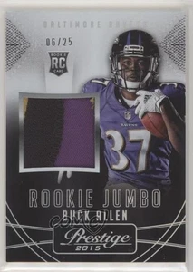 2015 Prestige Rookie Maglie Punti Extra Platino/25 Buck Allen Jumbo Patch RC - Foto 1 di 3