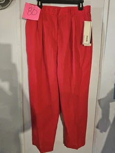 Neu mit Etikett Sag Harbor rote Hose Größe 16 Petite - Bild 1 von 9