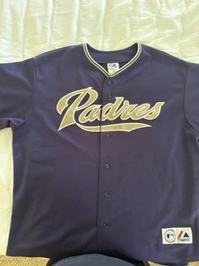 Vintage Majestic MLB San Diego Padres Mens Jersey XL - Picture 1 of 2