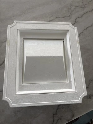 Tapa de cubierta de ventilación de aire para secadora 4"" Builders mejor blanco exterior J-Block plástico 111716 Foto 1 de 2