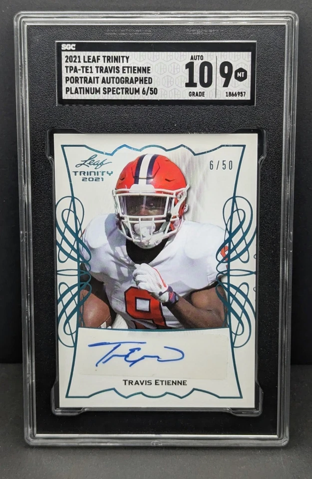 2021 Travis Etienne Autographed Platinum Spectrum Rookie /50!! - Image 1 of 1