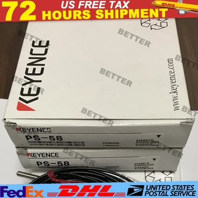 NEW KEYENCE PS58 PS-58 Sensor In Box #DC  US Free TAX - Image 1 of 4