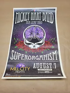 Póster de concierto de Mickey Hart Band Tea Leaf Trio Superorganismo Minneapolis MN - Imagen 1 de 6