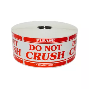 Do Not Crush | Fragile Thank You | Peel & Stick | 2"x3" | 500 Labels - Picture 1 of 4