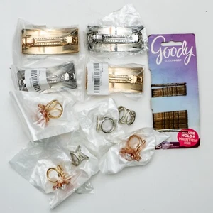 Lot of New 6 Scarf Rings + 4 barrettes - Picture 1 of 6