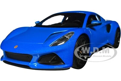 LOTUS EMIRA BLUE METALLIC 1/24 DIECAST MODEL CAR BY WELLY 24115 - Image 1 of 4