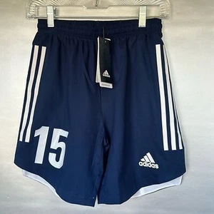 NWT Adidas Boy's Climalite Navy Blue Condivo 20 Cool Shorts Size L (13-14Y) N 15 - Picture 1 of 8