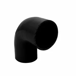 ID 45mm 1.75" 90 Degree Silicone Coupler Hose Elbow Turbo Intake Black 45mm zap - Bild 1 von 6