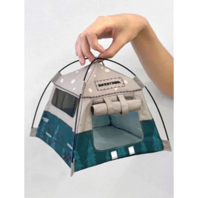 7in Camping Small Tent Shooting Props Mini Tent Cotton Doll House Miniature Gift - Image 1 of 4