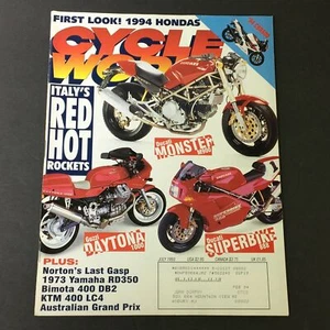 Cycle World Magazine July 1993 - Ducati Monster M900 / Guzzi Daytona 1000 - Picture 1 of 1