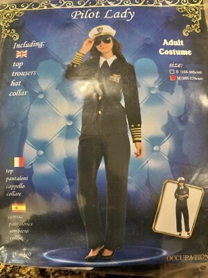 Disfraz de Piloto Dama Pantalón Halloween - Sin Usar Talla M Foto 1 de 2
