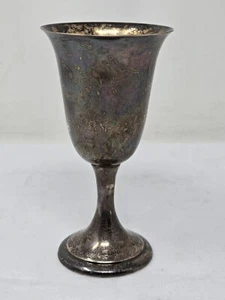 VINTAGE ALVIN STERLING SILVER #S 249 ENGRAVED GOBLET CUP 6.5" TALL WATER/WINE - Picture 1 of 7