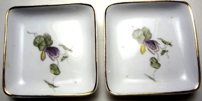 PAR e1900's MADDOCK & COMPANY Royal Stone China FLOR DE UN SOLO BROTE - PALMADITAS DE MANTEQUILLA Foto 1 de 3