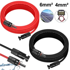 1-10m 4 6mm² Solarkabel Verlängerung Photovoltaik Kabel Solar Stecker für MC-4 - Bild 1 von 29