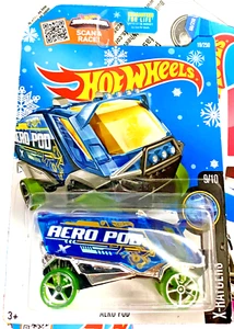 Tarjeta Hot Wheels X-Raycers 5/10 Aero Pod Blue Snowflake 2015 se envía en protector - Imagen 1 de 1
