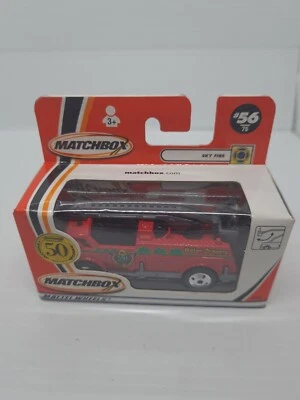MATCHBOX MATTEL WHEELS MB #56 SKY FIRE WATER DRAGONS FIRE ENGINE NEW 96826 1:64 - Image 1 of 4