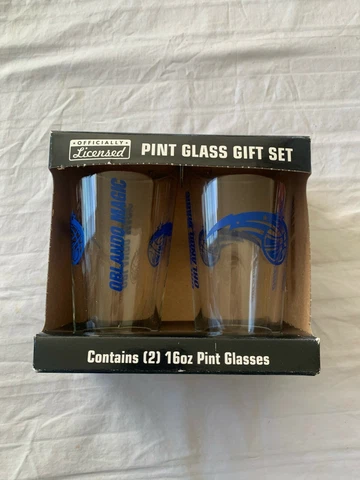 Orlando Magic NBA Set of 16oz Pint Glass Cup Mug Boelter Brands New Cover
