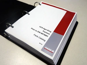 Case 1070 Agri-King Tractor Parts Catalog, Manual, List, Book, New with Binder - Picture 1 of 5
