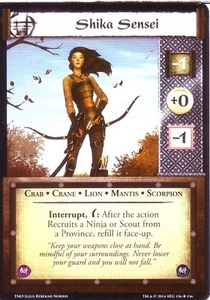 3 x Shika Sensei L5R CCG TNO The New Order - Picture 1 of 1