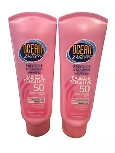 Ocean Potion Babies Sensitive Sunblock Spf-50 Fragrance Free Discontinued 2 Pack - Picture 1 of 2
