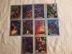 Marvel Masterpieces 1994 - Juego completo de 10 holofoil de plata - Imagen 1 de 3