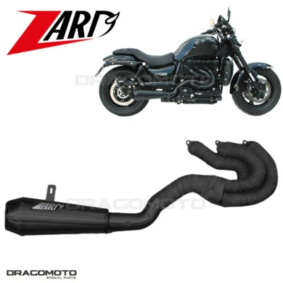 Rocket III TRIUMPH 2012 2013 ZARD escape completo deportivo negro RC ZTP500S00SSR-B Foto 1 de 4